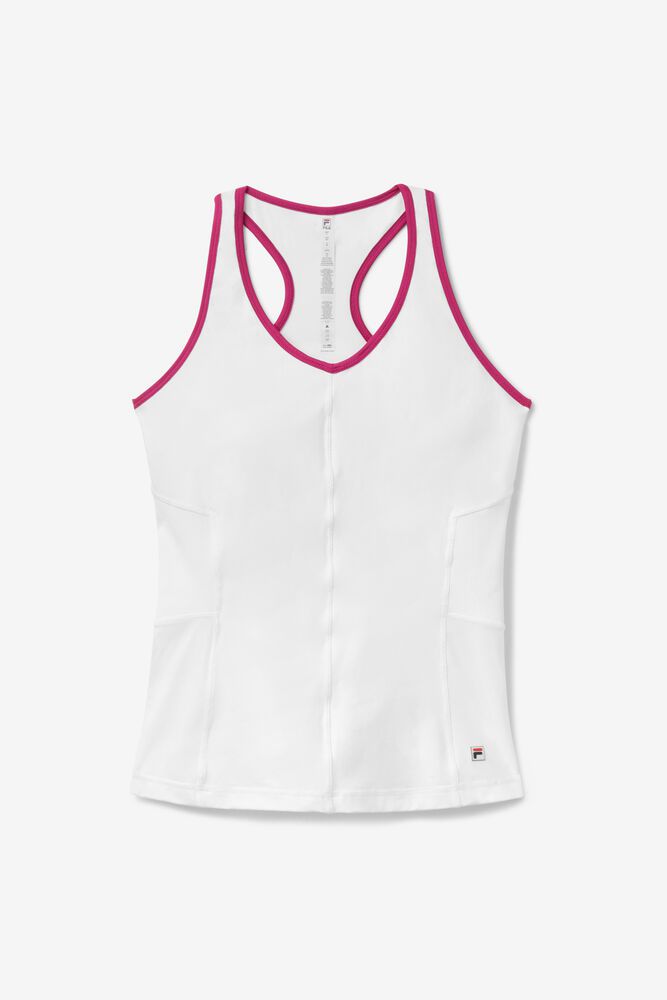 Fila Tank Top Baseline Racerback Womens White - India NBZ-463915